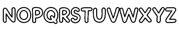 CCDashToSchoolOutline Regular Font UPPERCASE