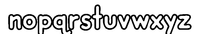 CCDashToSchoolOutline Regular Font LOWERCASE