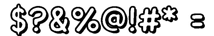 CCDashToSchoolShadow Regular Font OTHER CHARS