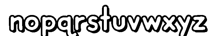CCDashToSchoolShadow Regular Font LOWERCASE