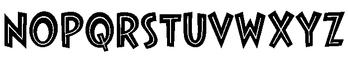 CCThatsAllFolks Inline Font LOWERCASE