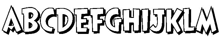 CCThatsAllFolks Open Font UPPERCASE