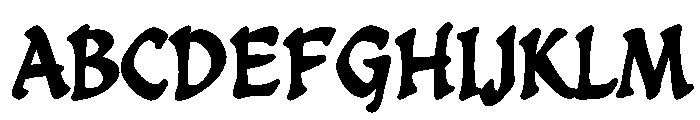 Cc Goth Chic Bold Font UPPERCASE