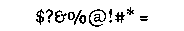 Cc Goth Chic Semibold Font OTHER CHARS