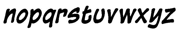Cc Mighty Mouth Variable Bold Italic Font LOWERCASE