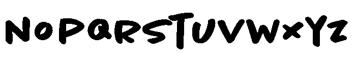 Cc Mighty Mouth Variable Semibold Font LOWERCASE