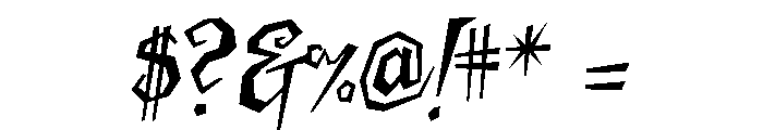 Cc Onomatopedia Medium Font OTHER CHARS