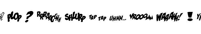 Cc Onomatopedia Regular Font UPPERCASE