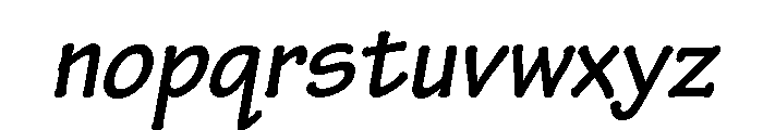 Cc Spaghetti Western Bold Italic Font LOWERCASE