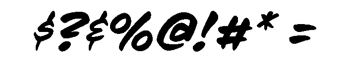 Cc Spaghetti Western Italic Font OTHER CHARS