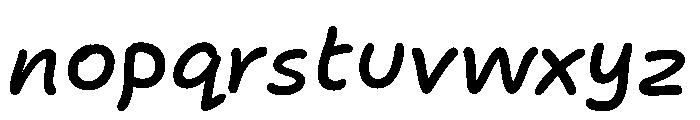 Cc Spaghetti Western Medium Italic Font LOWERCASE