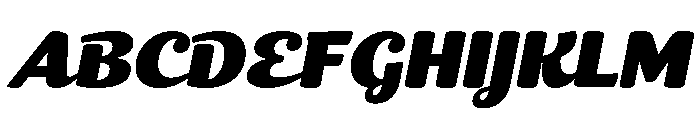 Cc Speeding Bullet Italic Font UPPERCASE