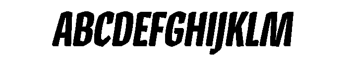 Cc Zoinks Bold Italic Font UPPERCASE