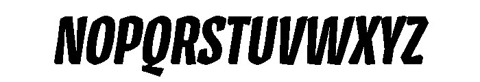 Cc Zoinks Bold Italic Font UPPERCASE