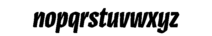 Cc Zoinks Bold Italic Font LOWERCASE