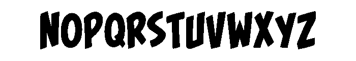 Cc Zoinks Bold Font UPPERCASE
