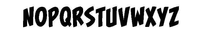 Cc Zoinks Bold Font LOWERCASE