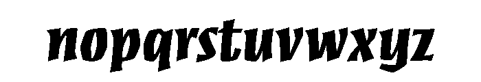 Cc Zoinks Heavy Font LOWERCASE