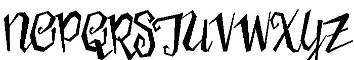 Cc Zoinks Medium Font UPPERCASE