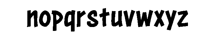 Cc Zoinks Regular Font LOWERCASE