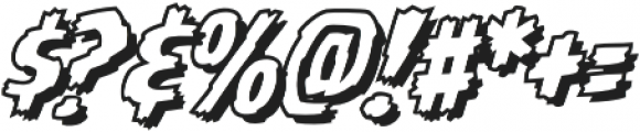 CCBattleDamagedOpen Italic otf (400) Font OTHER CHARS