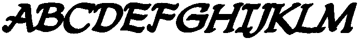 CCDreamland Bold Italic otf (700) Font UPPERCASE