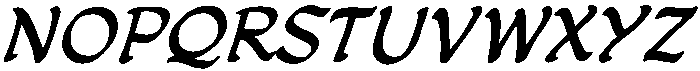 CCDreamland Italic otf (400) Font LOWERCASE
