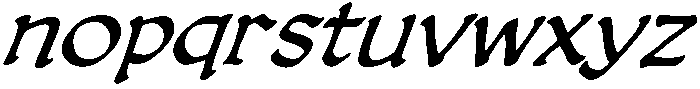 CCDreamlandLower Italic otf (400) Font LOWERCASE