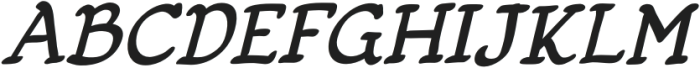 CCFiddlefaddle Italic otf (400) Font UPPERCASE