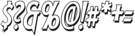 CCPrinceOfDarknessOutline Italic otf (400) Font OTHER CHARS