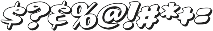 CCSummerFlingOutline Italic otf (400) Font OTHER CHARS