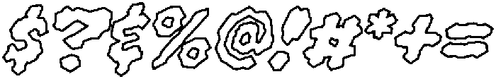 CCWhyteWyrm Flat Outline otf (400) Font OTHER CHARS