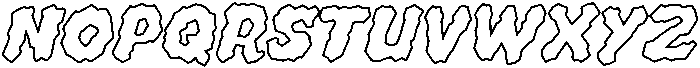 CCWhyteWyrm Flat Outline otf (400) Font LOWERCASE