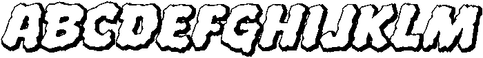 CCWhyteWyrm Flat Shadowline otf (400) Font UPPERCASE