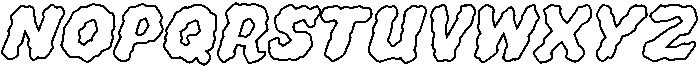 CCWhyteWyrm Round Outline otf (400) Font UPPERCASE