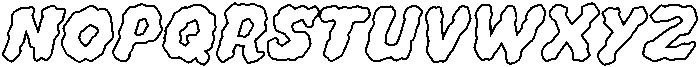 CCWhyteWyrm Round Outline otf (400) Font LOWERCASE