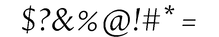 Census Variable Italic Font OTHER CHARS