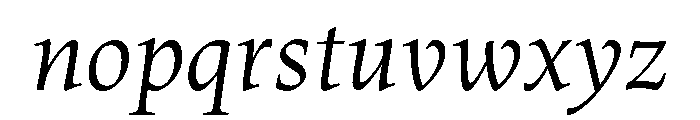 Census Variable Italic Font LOWERCASE