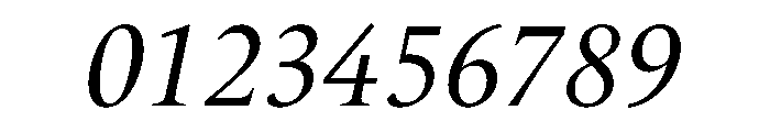 Census Variable Light Italic Font OTHER CHARS