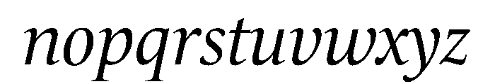 Census Variable Light Italic Font LOWERCASE