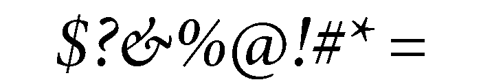 Census Variable Medium Italic Font OTHER CHARS