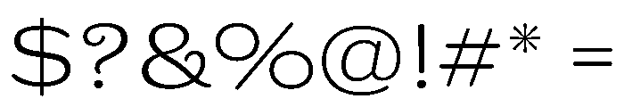 Centrifuge Extra Light Font OTHER CHARS