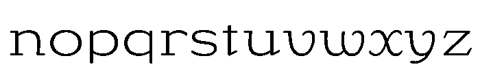 Centrifuge Extra Light Font LOWERCASE