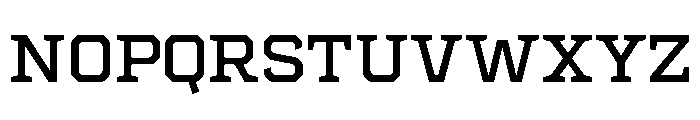 Centrifuge Regular Font UPPERCASE