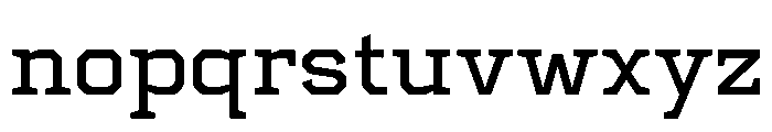 Centrifuge Regular Font LOWERCASE