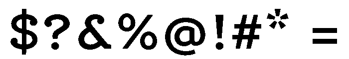 Centrifuge Semibold Font OTHER CHARS