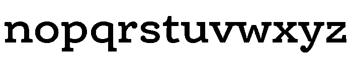 Centrifuge Semibold Font LOWERCASE