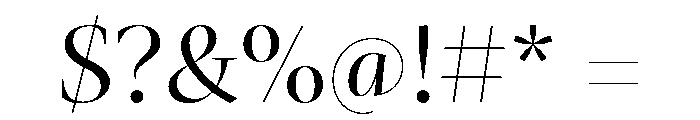 Cesso Light Font OTHER CHARS