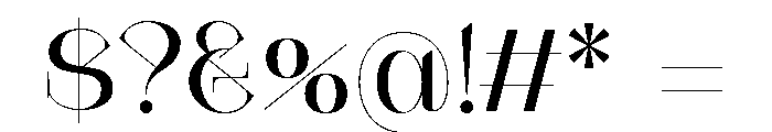 Cesso Regular Font OTHER CHARS