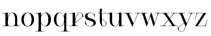 Cesso Regular Font LOWERCASE
